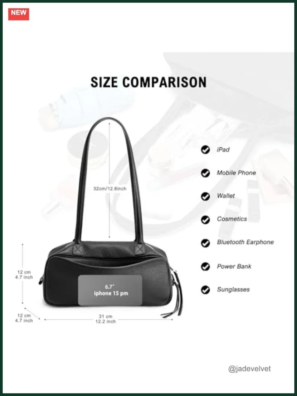 Genuine Leather Bowler Bag Women Shoulder Purse Cowhide Handbag Work Travel